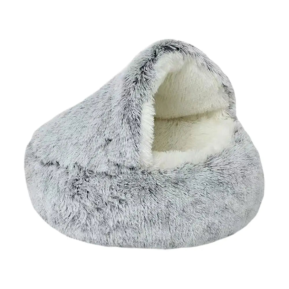 Cama de Inverno Redonda em Pelúcia para Gatos, Almofada para Gatos, Casa Quente para Gatos, Cesto para Gatos, Saco de Dormir para Animais de Estimação, Ninho para Gatinhos, Canil para Cães e Gatos