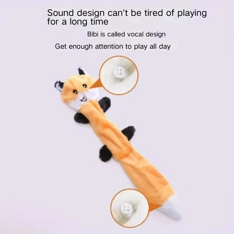 Bite-Resistant Vocal Plush Fur Shell Dog Toy for Dental Care