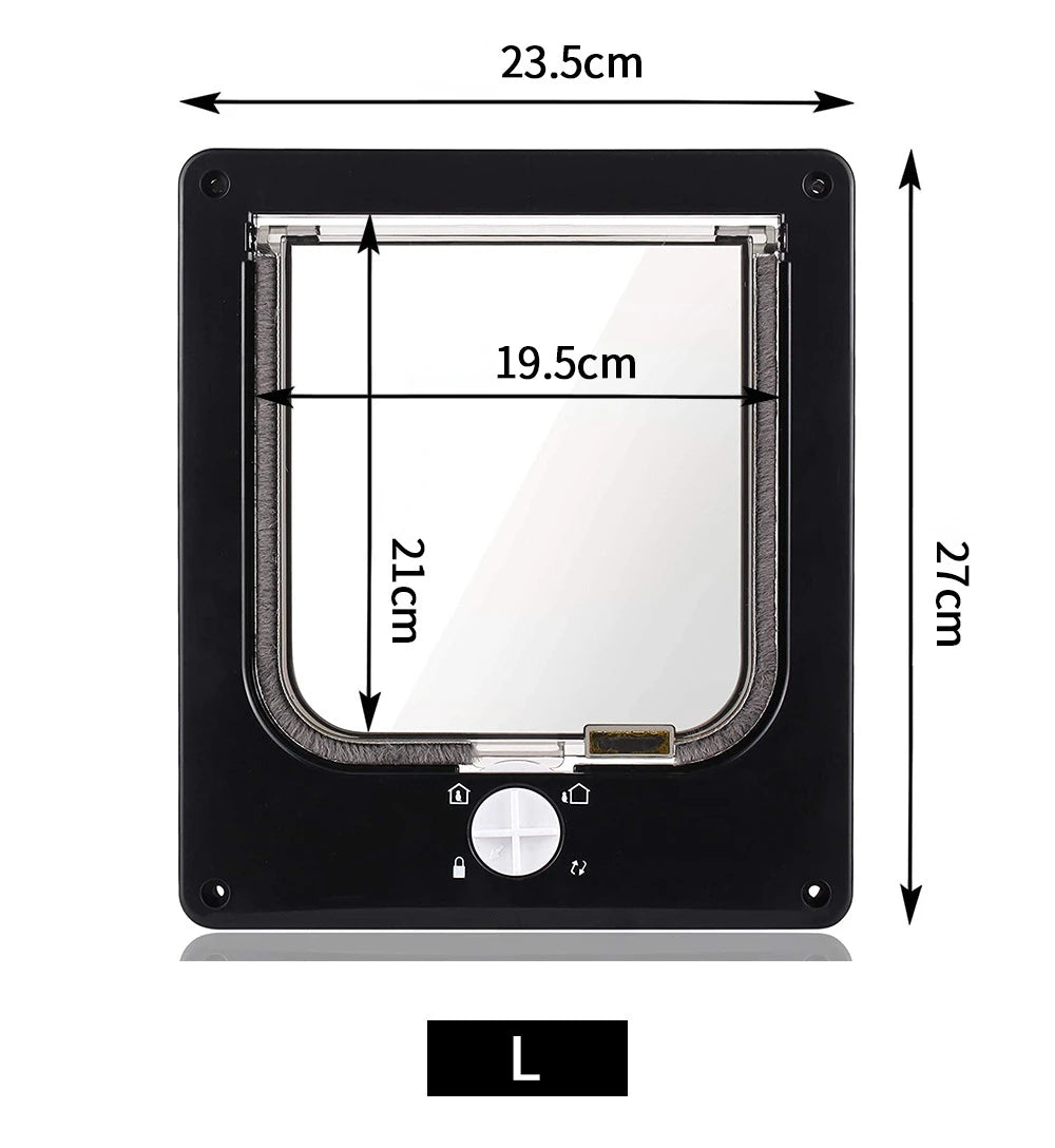 Professional 4-Way Locking Smart Pet Security Door