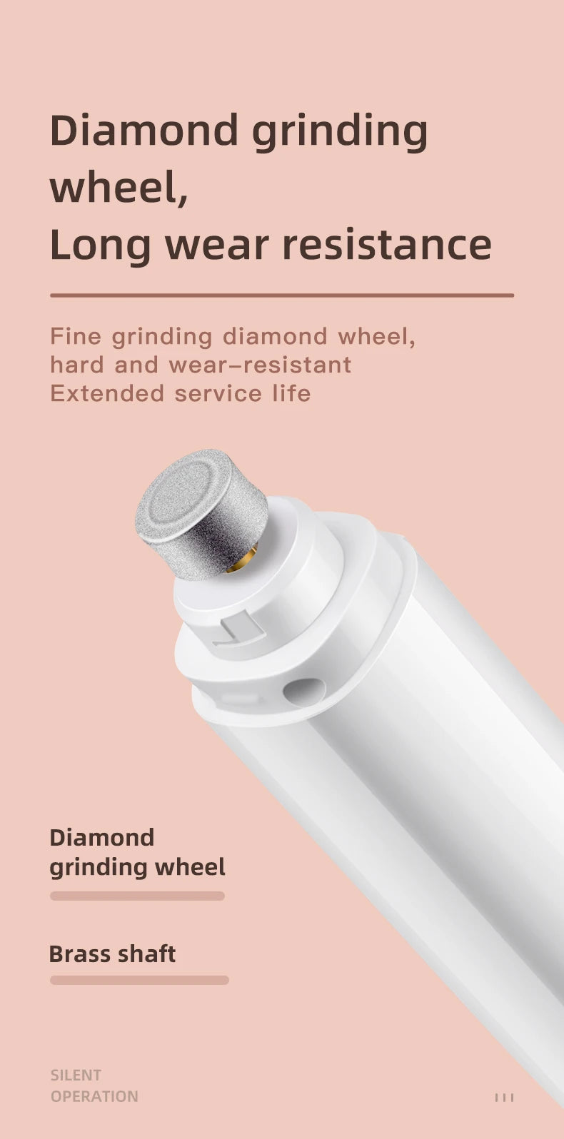 Professional 2-Speed LED Pet Nail Grinder & Polisher Wheel