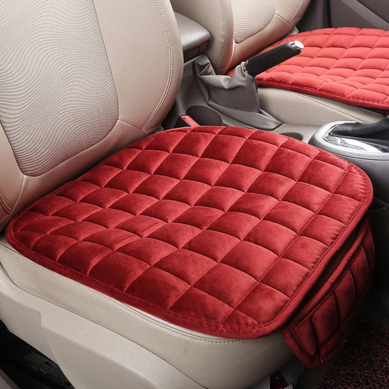 Almofada de Assento de Carro Universal, Capa de Banco Dianteiro de Carro Quente de Inverno, Almofada Respirável Antiderrapante para Carros Camião Carrinha SUV Cadeira de Escritório