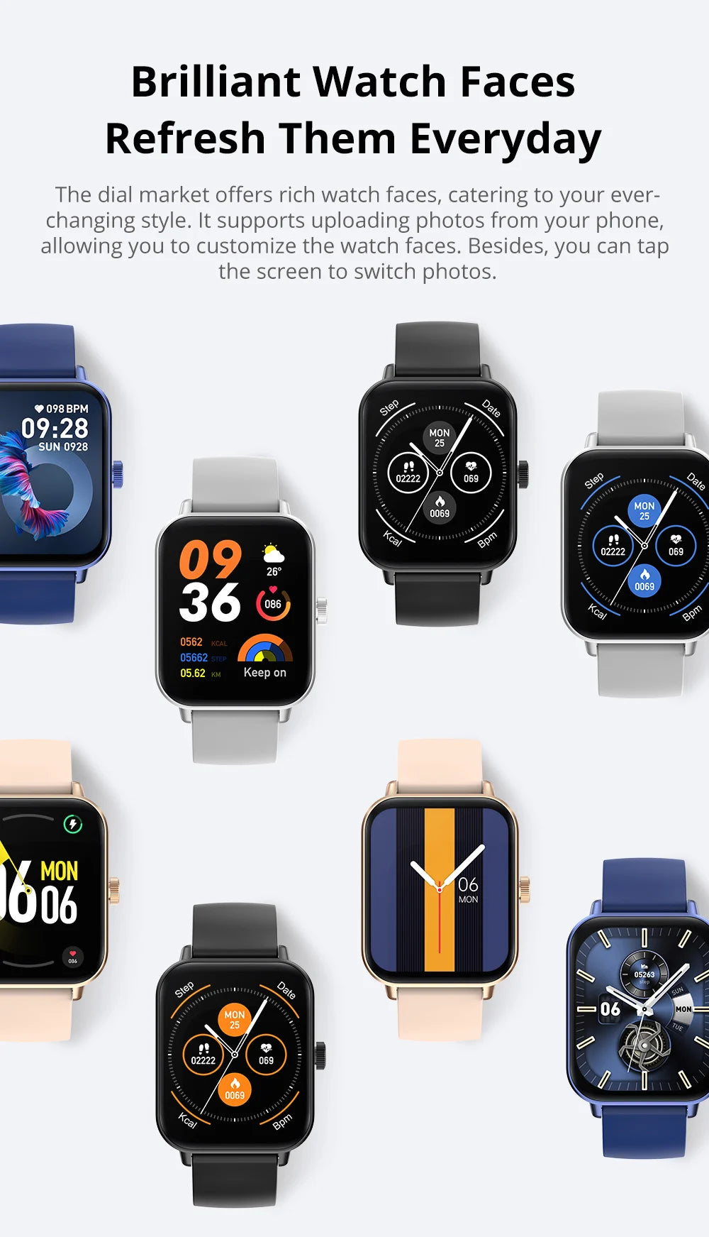 Colmi P81 Voice Calling Smartwatch 1.9" HD Screen & Health Tracker