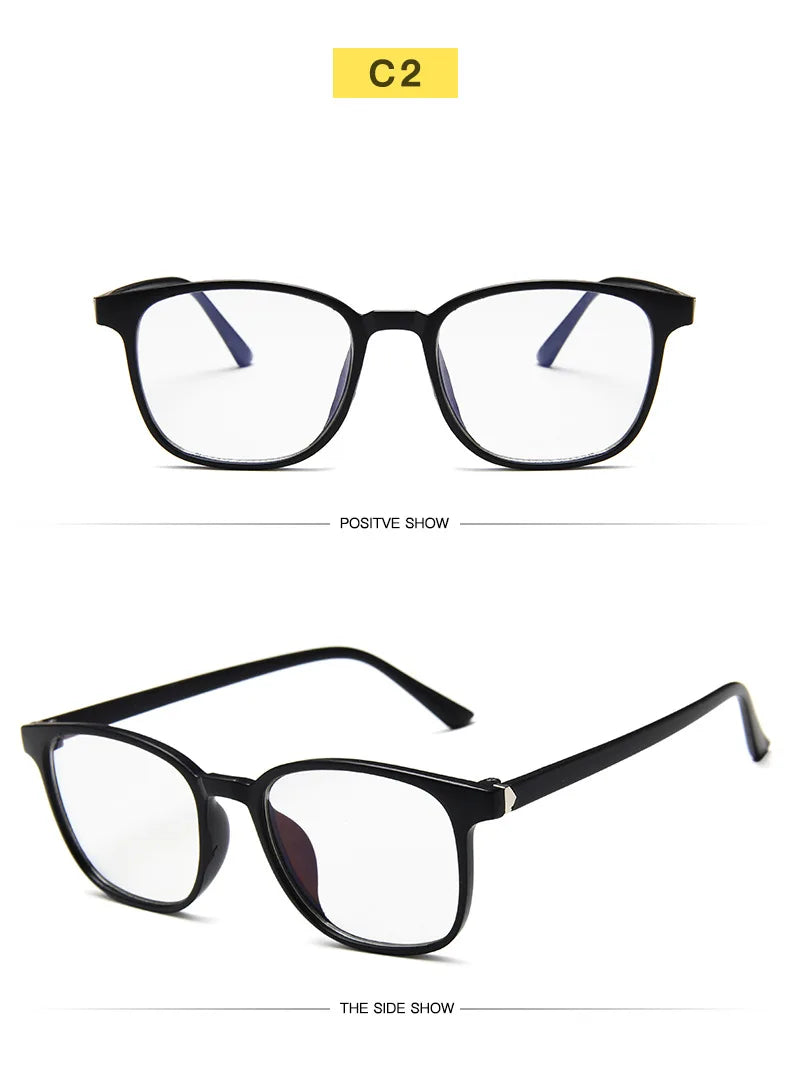 Clearance_Transparent square Computer Glasses pc Frame Women Men Anti Blue Light round Eyewear Blocking Glasses Optical Spectacl
