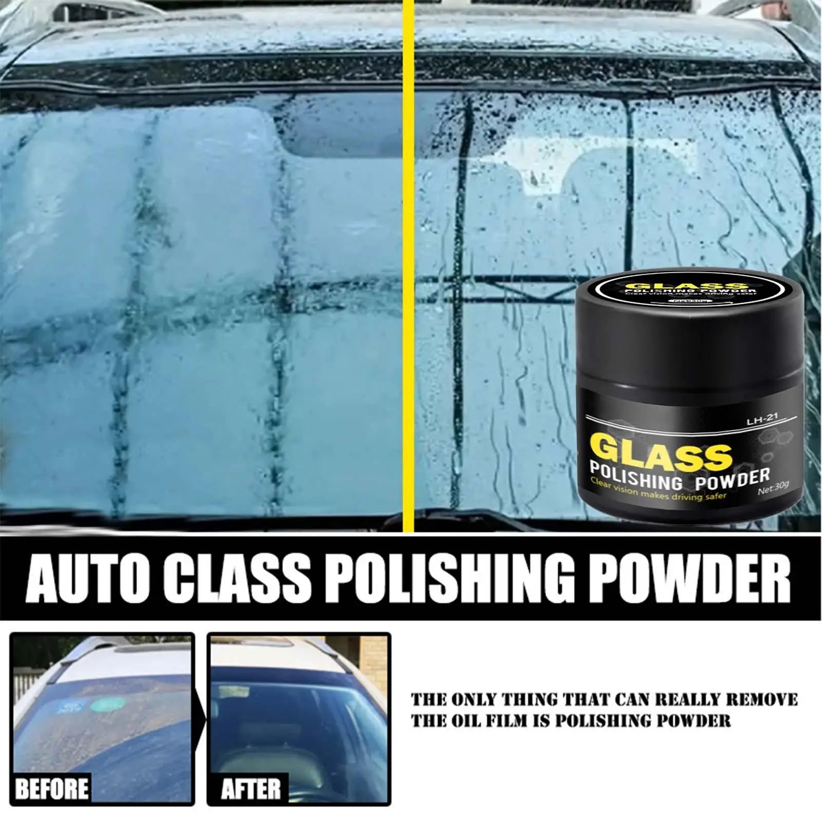 Cerium Oxide Powder For Glass Polishing Car Window And Mirror Repair Kit Car Scratch Compound Glass Oil Film Cleaner