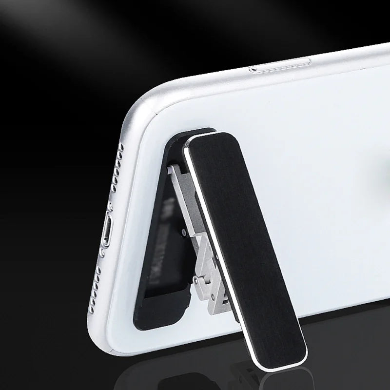 Universal Mini Phone Stand Adjustable Back Sticker Self-Adhesive Folding Invisible Desktop Stand for Xiaomi IPhone Huawei