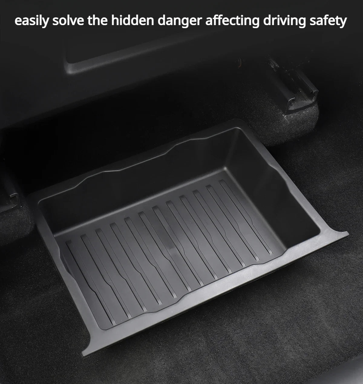 Tesla Model Y 2021-2024 Underseat TPE Hidden Storage Drawer
