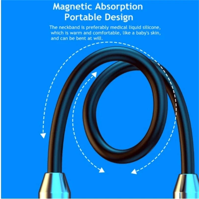Bluetooth Earphones Wireless Headphones Magnetic Sport Neckband Neck-hanging TWS Earbuds Wireless Blutooth Headset with Mic Game