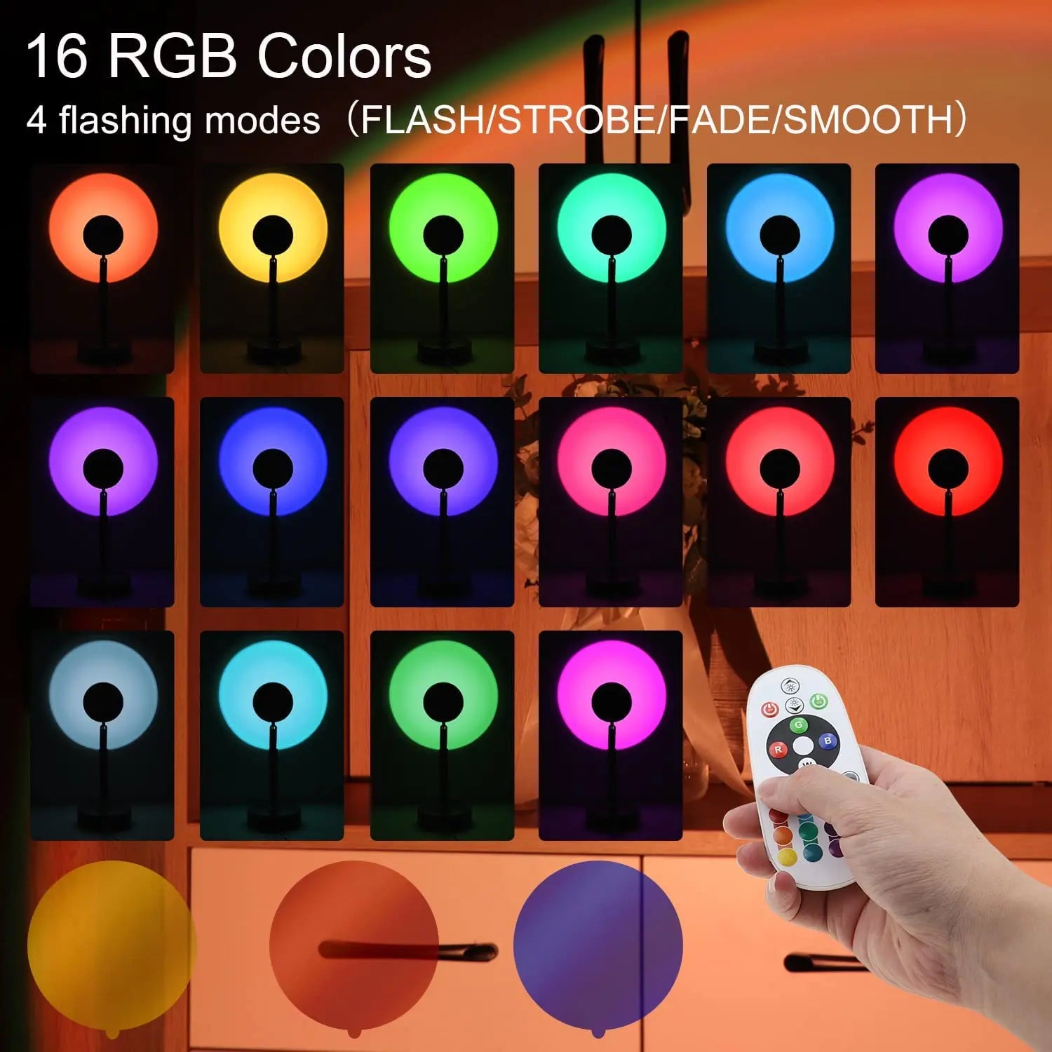 Smart Bluetooth USB Sunset Projector Lamp App Control Night Light Atmosphere Projection for Home Bedroom Background Wall Decor