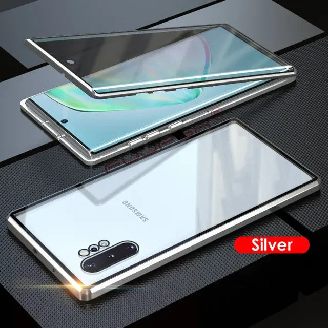 Cover For Samsung Galaxy S25 S24Ultra S23 A15 A53 A54 A52 S22 Note20Ultra S9 S8 360 Degree Privacy Protection Magnetic Case