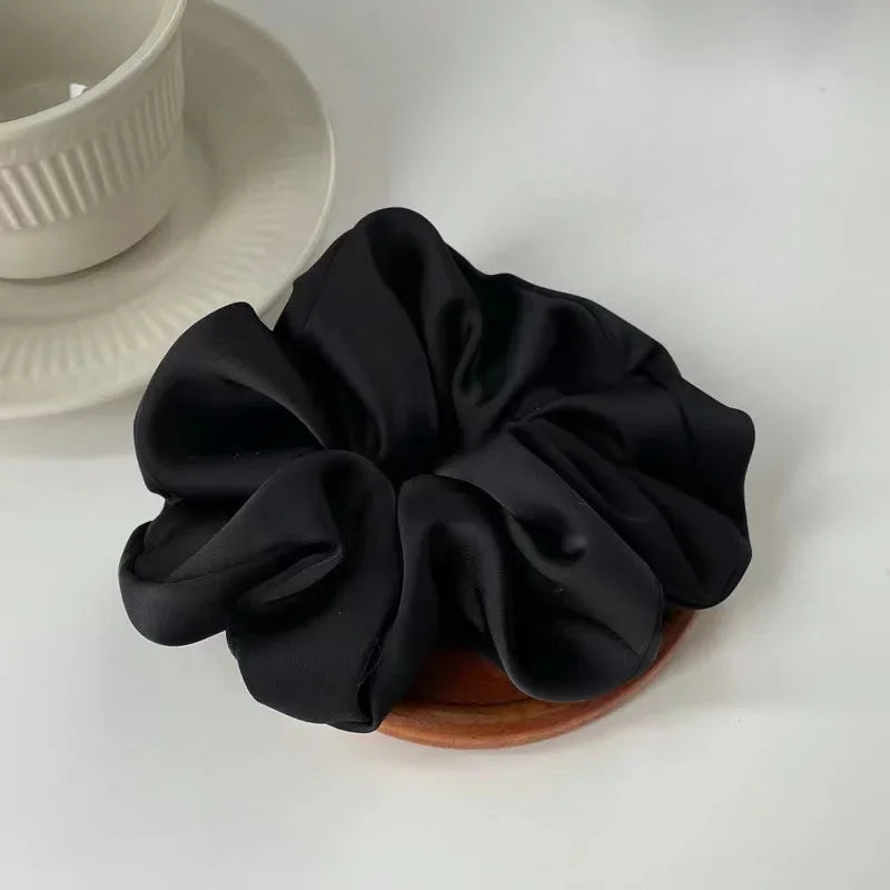 Premium Silk Satin Elastic Hair Scrunchies Ponytail Holder