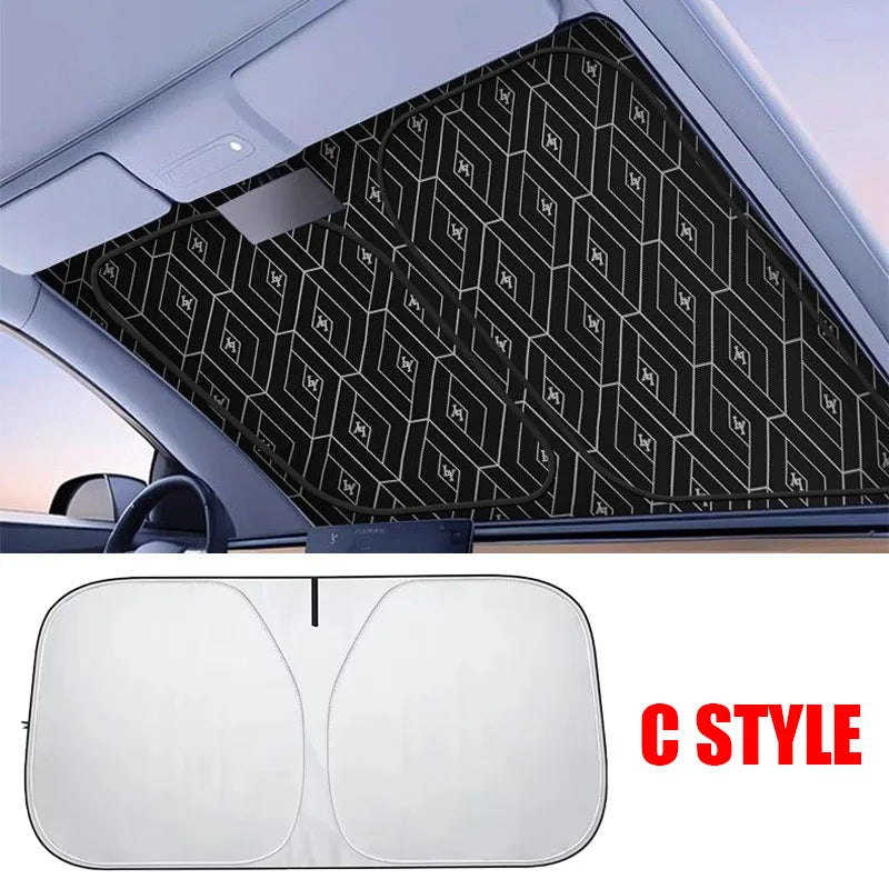 Folding Car Windshield Sun Shade Cover Visor Protector Interior Anti UV Sun Windscreen Parasol Auto Accessories