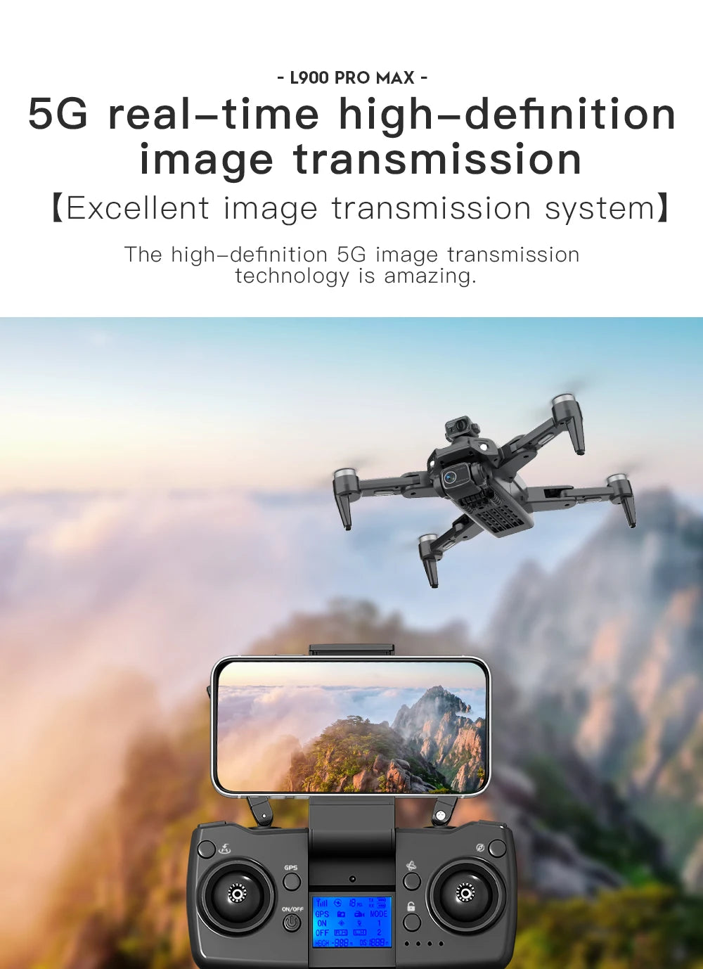 L900 Pro SE Max 4K GPS Drone – Brushless Motor & Professional Aerial Photography