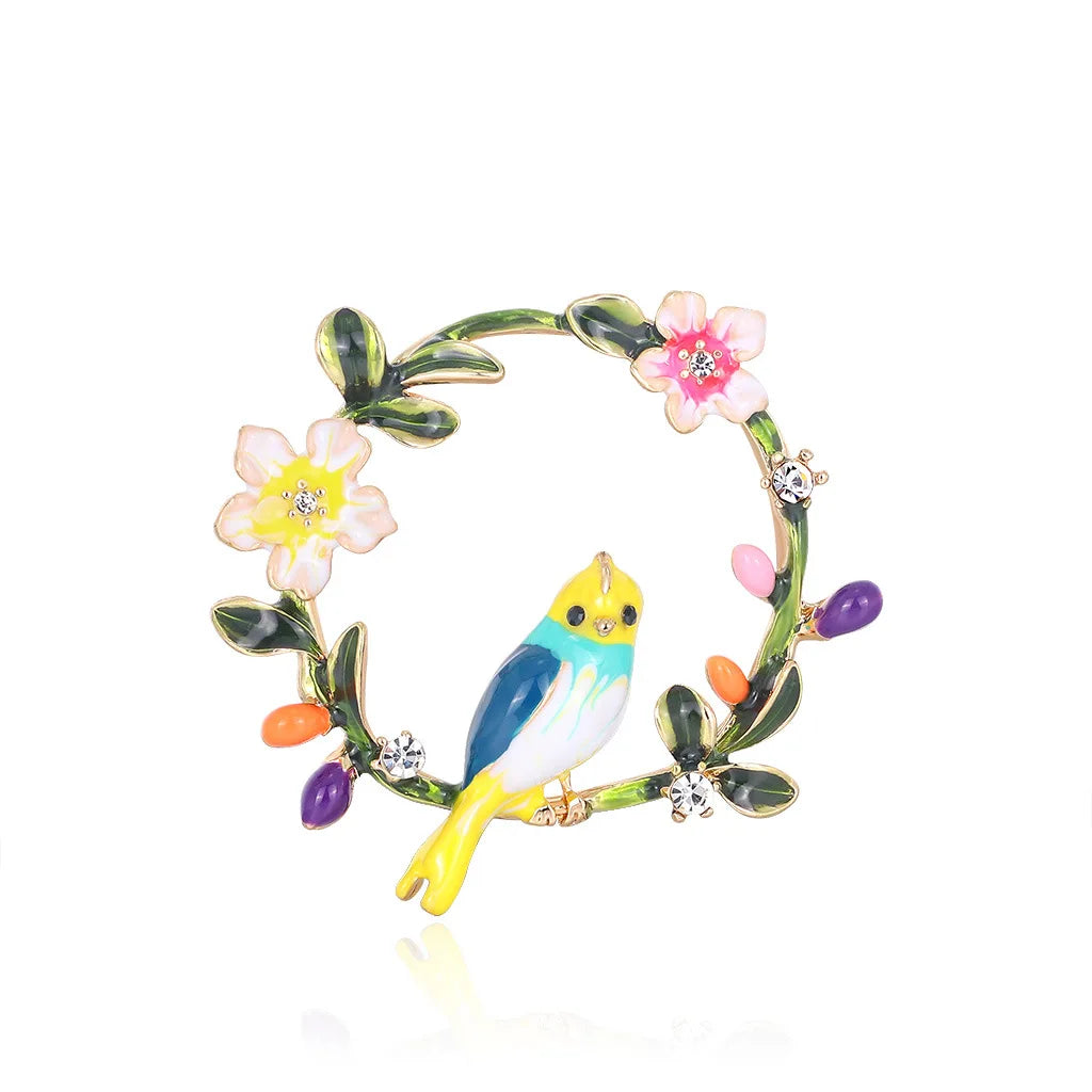 Crystal Bird Animal Brooch Rhinestone Fashion Pin