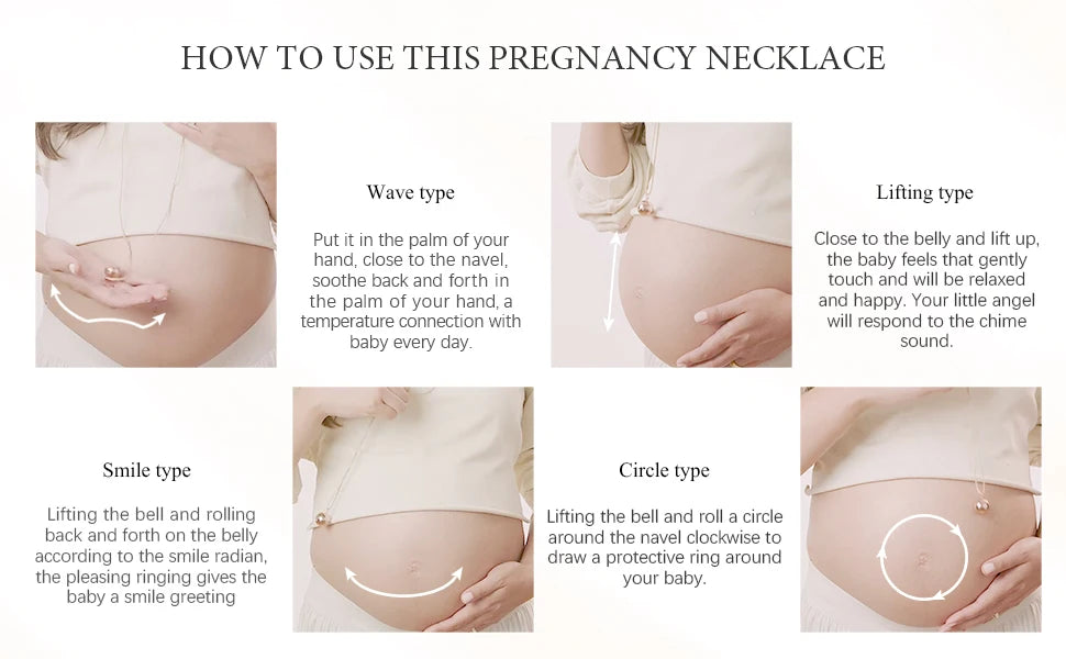 Cherry Blossom Angel Caller Pregnancy Pendant Necklace
