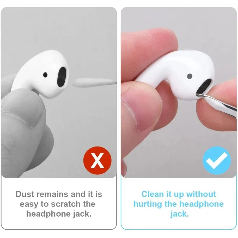 Bluetooth Earphone Cleaning Kit with Brush Brush, Phone Case, Keyboard, Earphone Multifunctional Dust Removal and Cleaning