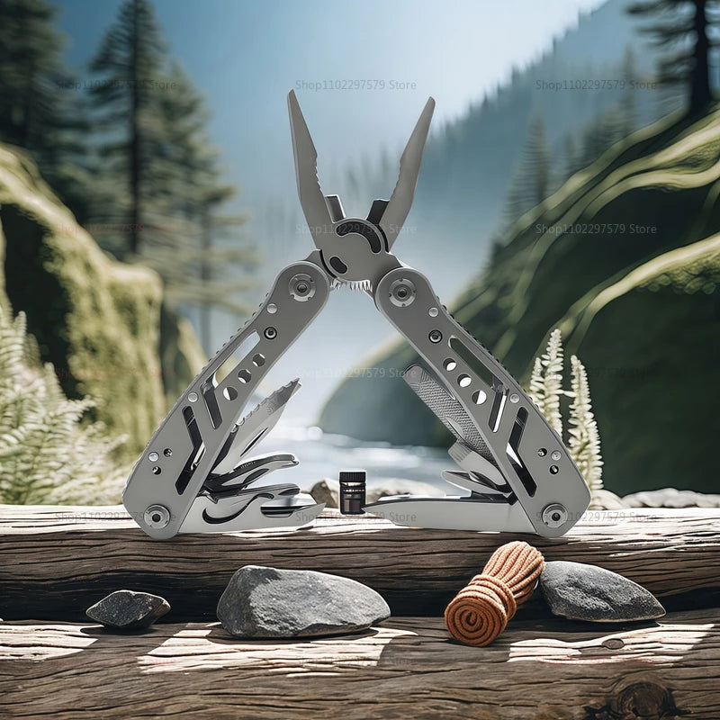 Premium 24-in-1 Stainless Steel Survival Multi-Tool Pliers Set