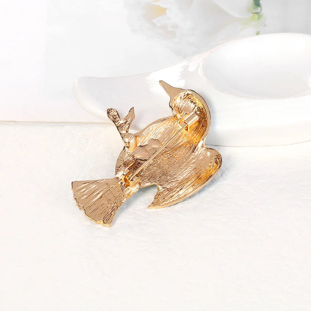 Crystal Bird Animal Brooch Rhinestone Fashion Pin