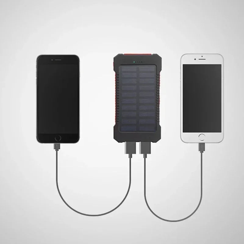 200000mah Solar Power Bank Large Capacity Portable External Battery Fast Charging Silicon Solar Panel Outdoor Essential