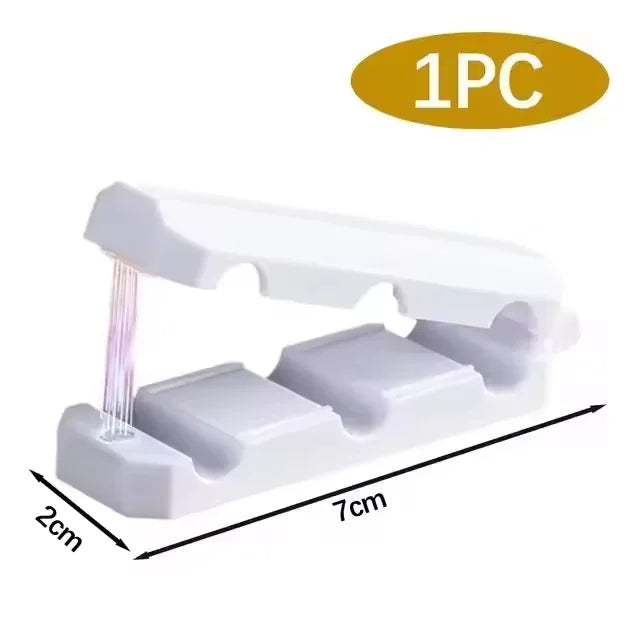 2 PCS Magnetic Cable Clips Cables Smooth Adjustable Cord Holder Under Desk Cable Management Wire Keeper Data Line Organizer