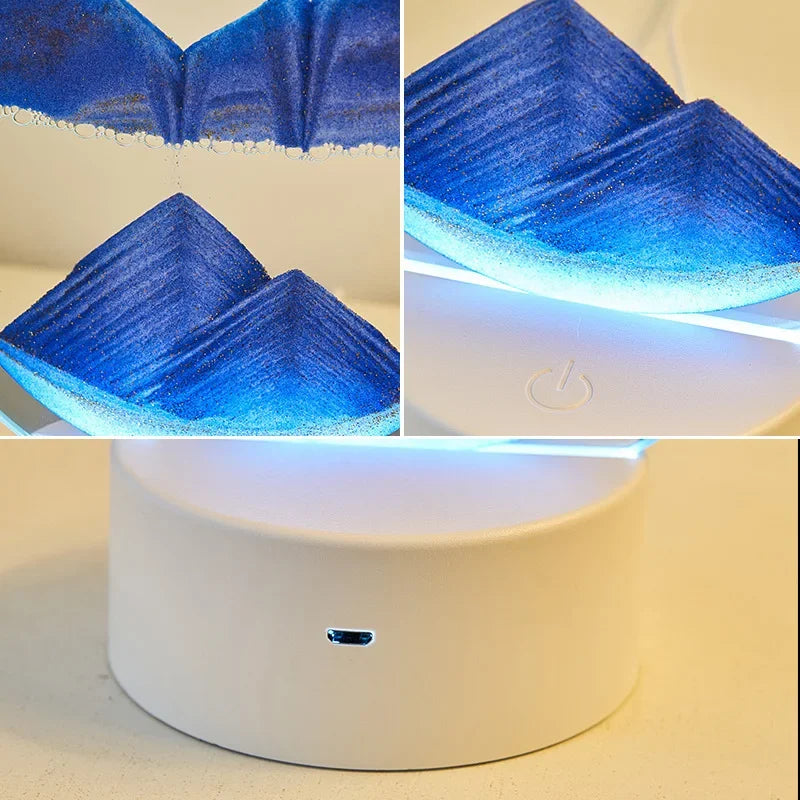 AuraSphere RGB – 3D Moving Sand Art Lamp with 16-Color LED