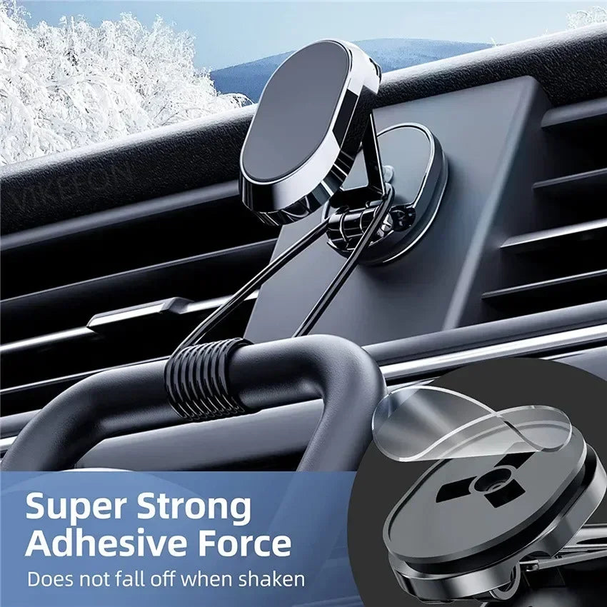 VIKEFON 1080° Rotation Foldable Car Magnetic Phone Holder Universal Air Vent Mount GPS for iPhone Samsung in Car Phone Stand