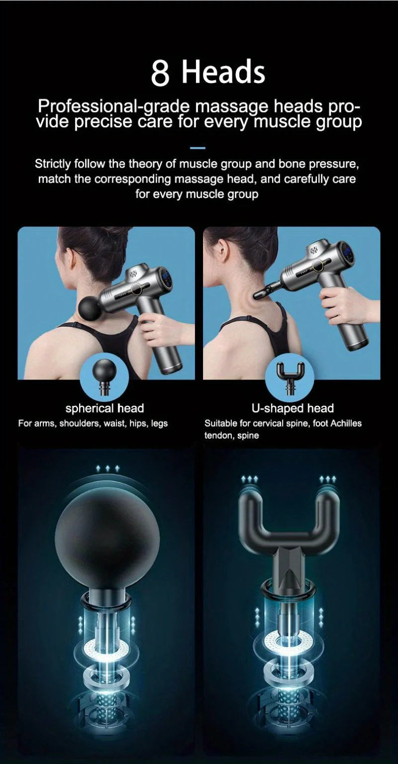 Portable Deep Tissue Fascia Massage Gun for Muscle Recovery