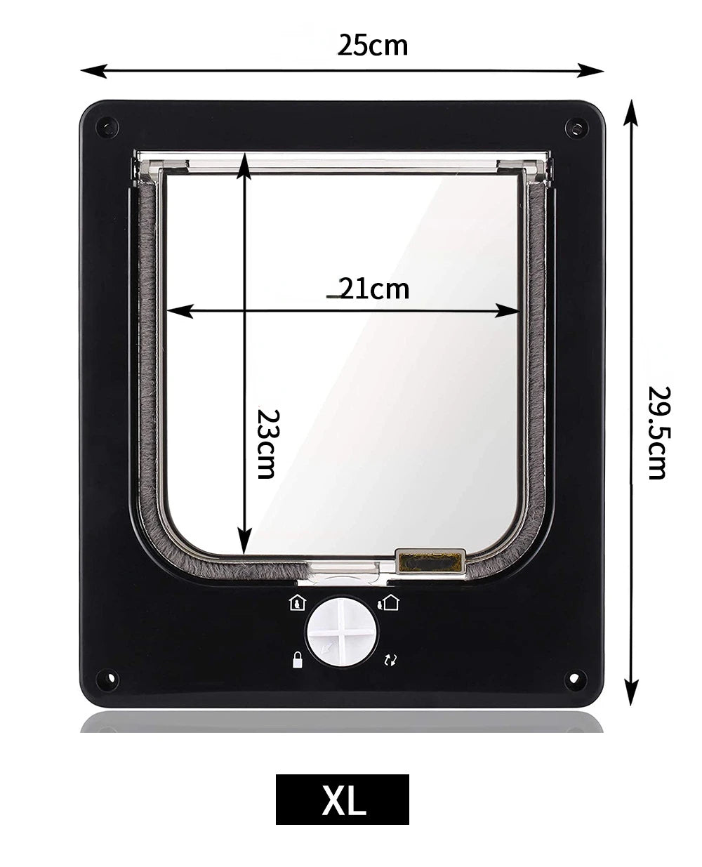 Professional 4-Way Locking Smart Pet Security Door