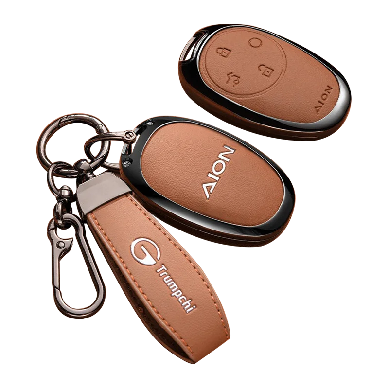 Zinc Alloy Car Key Case for Gac Aion V RT UT Y Plus 2024 2025 2026 Keychain Remote Cover Shell Housing Holder Fob Accessories