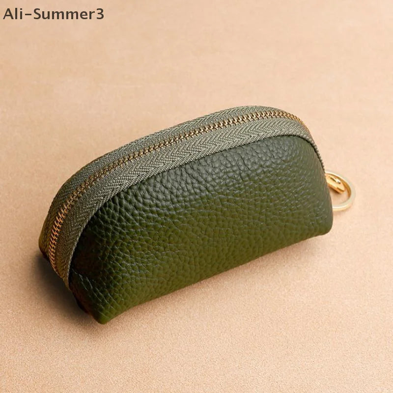 PU Leather Car Key Case Men Women Wallets Housekeeping Keys Covers Zipper Storage Pouch Card Bags