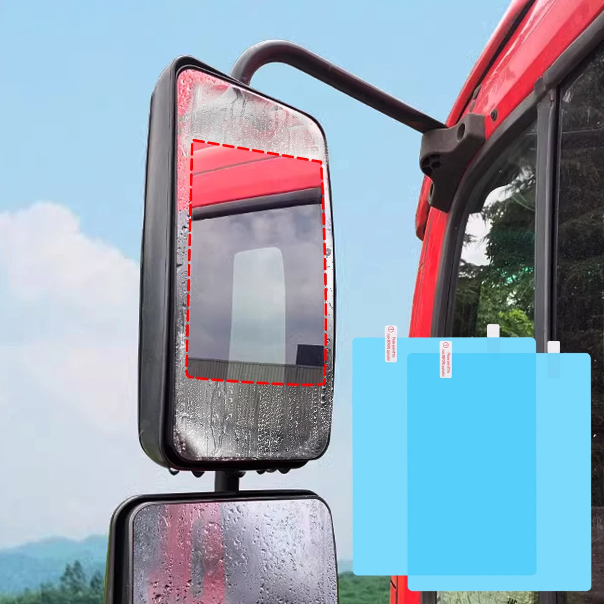 Car Rearview Mirror Anti Fog Film Universal Waterproof Film Window Glass Anti-Fog Anti-reflective Sticker Clear Auto Accessores
