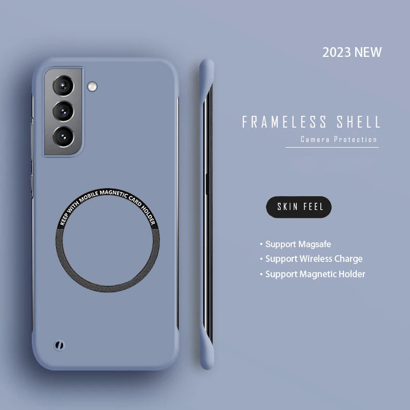 Samsung Galaxy S20-S24 Ultra Slim Frameless Magnetic Case