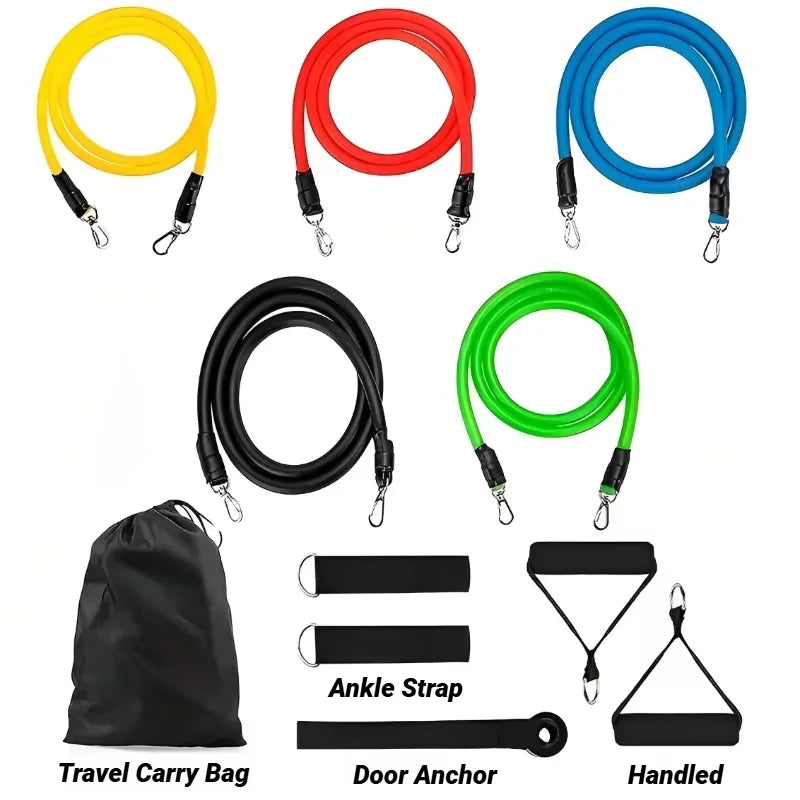 11-Piece Resistance Band Set for Full Body Strength Training