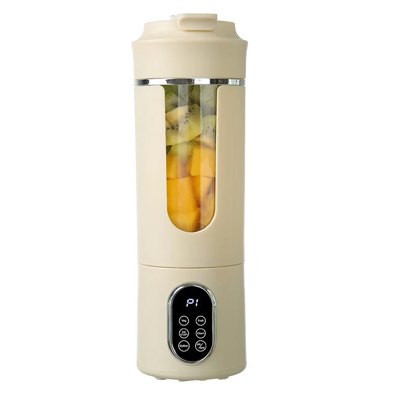 Portable juicer, multifunctional blender, USB charging juice maker, suitable for making smoothies, milkshakes, and fruit juices