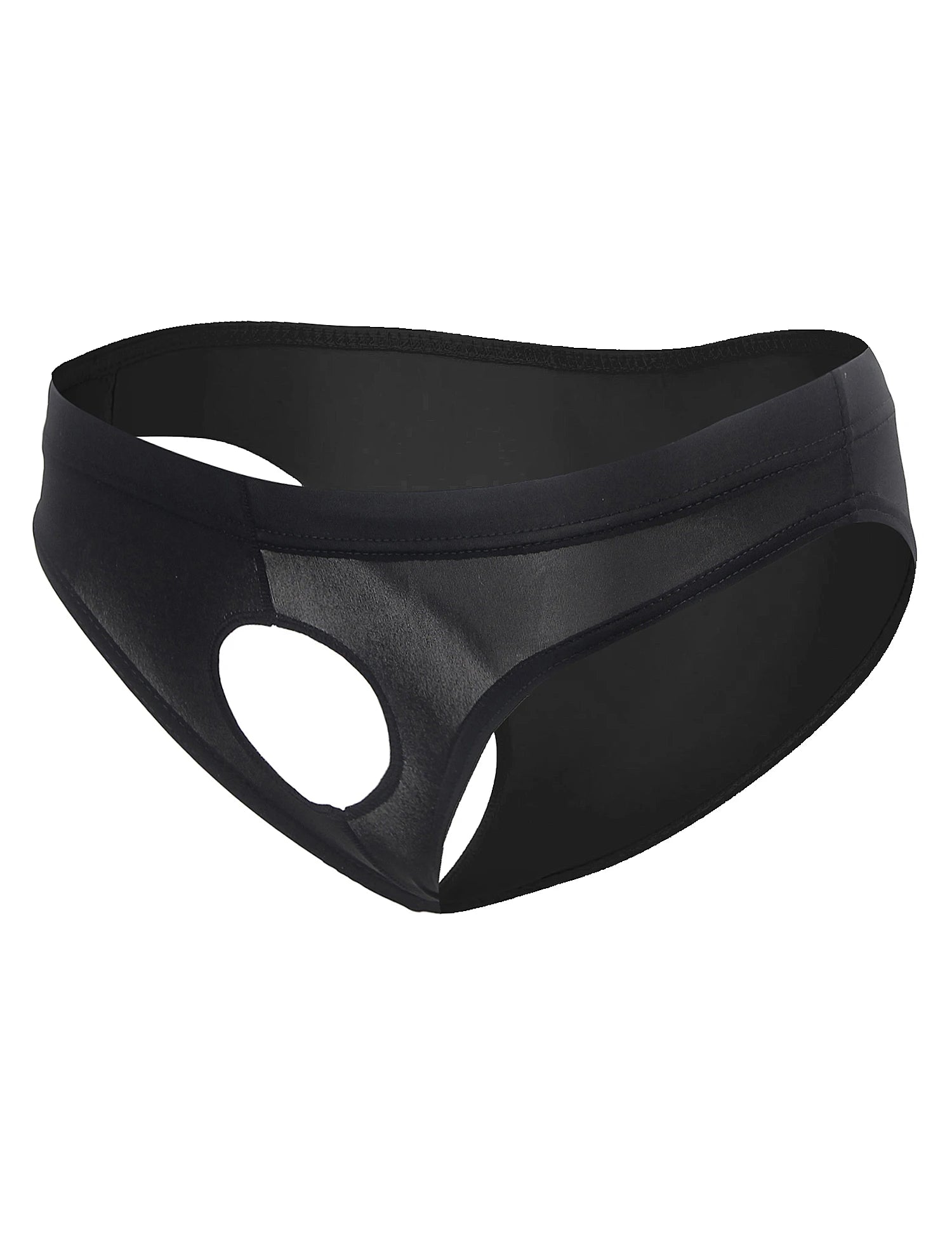 Men's Transparent Low Waist Jockstrap Thong