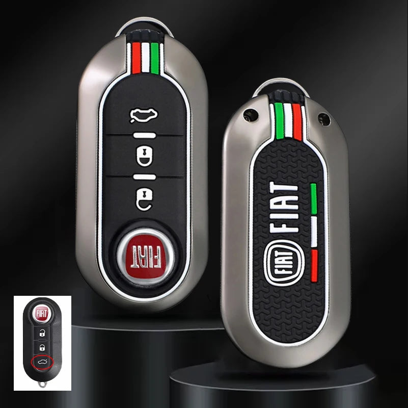 Car Remote Key Case Cover Protector for Fiat Ducato 500 500L Panda Grande Punto Lancia Musa Accessories Keychain Holder Shell