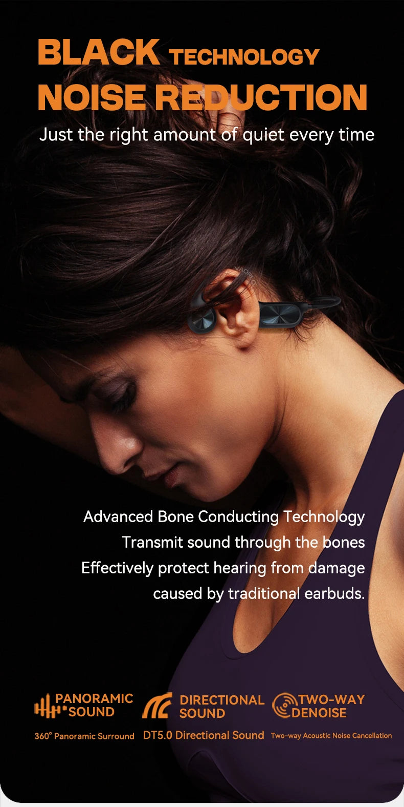 New X7 True Bone Conduction Headset Bluetooth 5.4 IPX8 Depth Waterproof Built-in Mic MP3 32GB Memory Player For Swimming Diving
