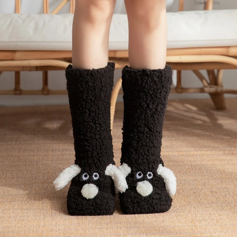 Thick Coral Fleece Thermal Floor Socks