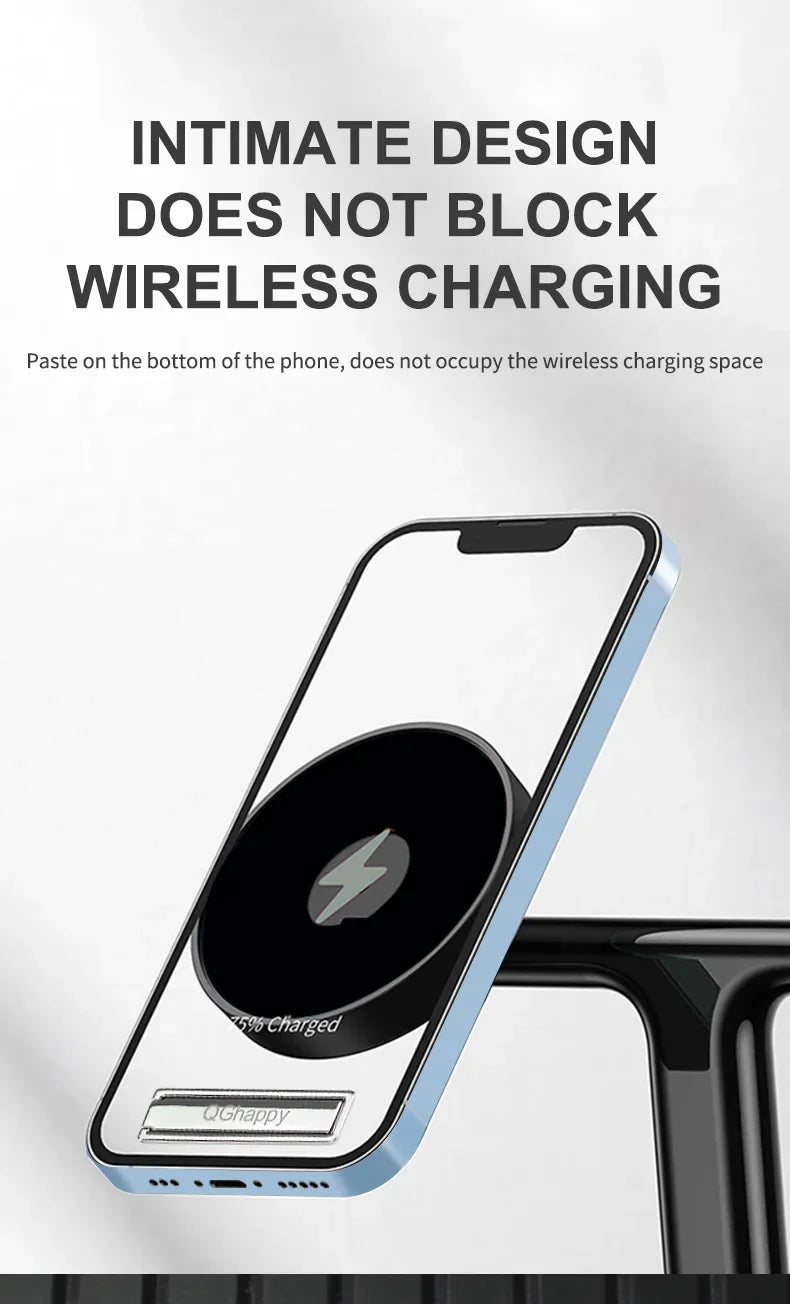 Universal Mini Metal Folding Mobile Phone Holder Stand Aluminum Alloy Invisible Portable Stand Bracket Desktop Phone Holder