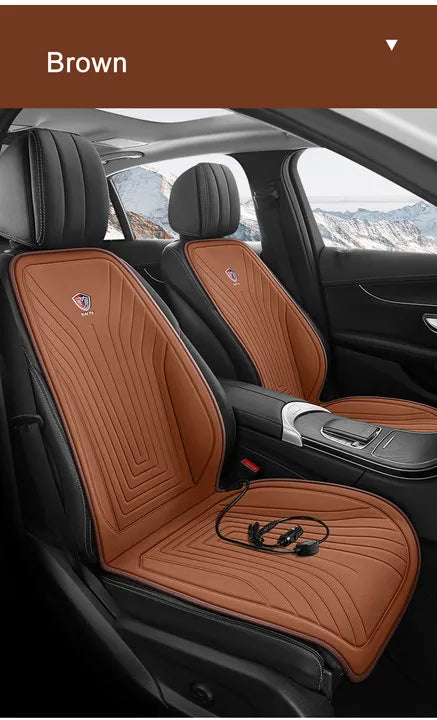 EAFC 1PCS Car Heating Pad Heated Seat 12V DC Soft Winter Warmer Seat Winter seat Protector Auto Seat Cushion Pad Winter Mat