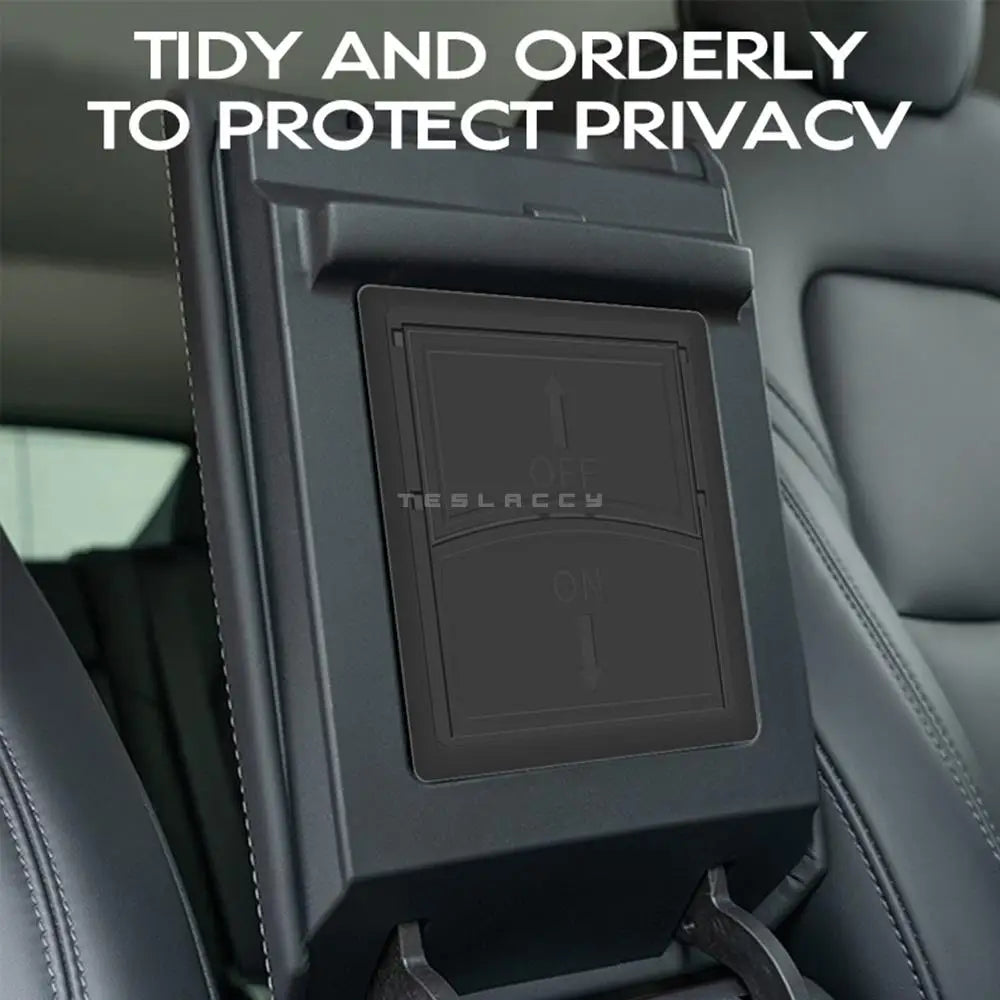 Tesla Model Y 2020-2024 Hidden Armrest Concealed Storage Box