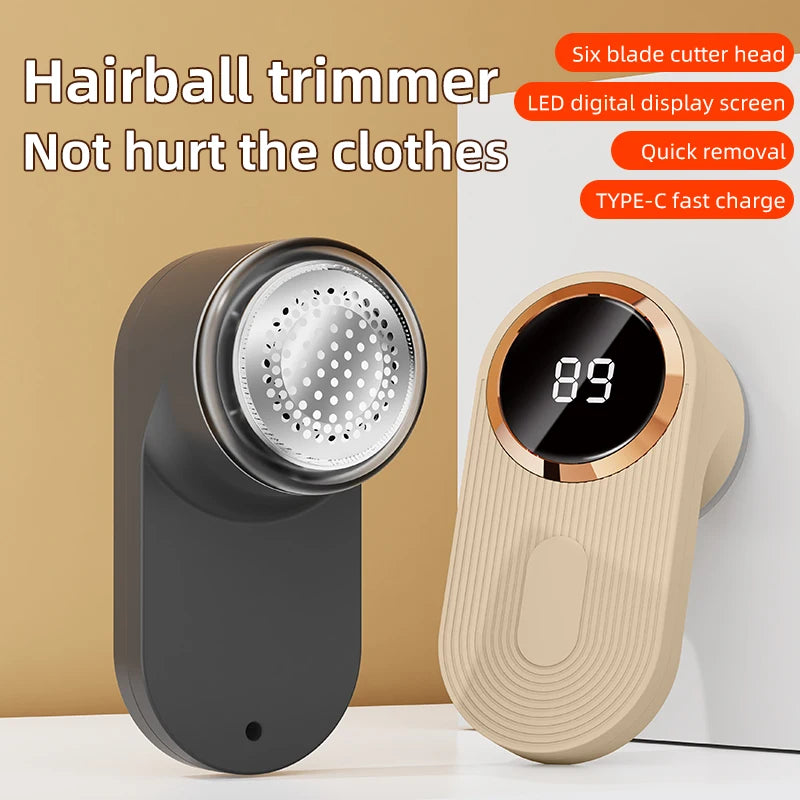 Lint Remover for Clothing LED Digital Electric Pellet Fluff Remover USB Rechargeable Fuzz Fabric Shaver Sweater Dropshipping
