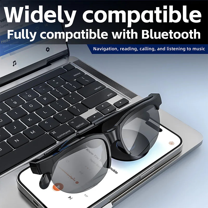 Smart Bluetooth Glasses Headset Wireless Headphones in Car Sports Riding HD Audio Sun Lens Headphones Music Earphones for Xiaomi