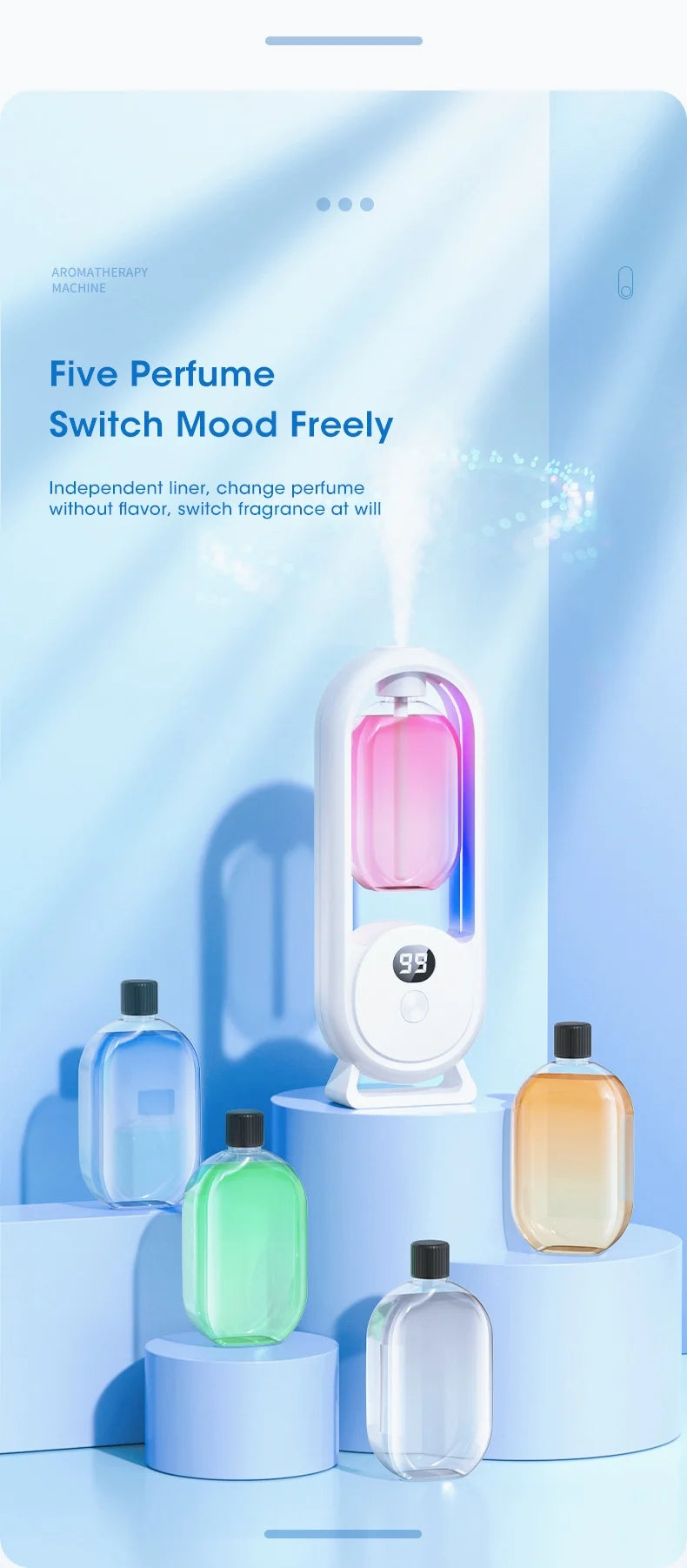 Smart 5-Speed Essential Oil Diffuser and Household Deodoriser