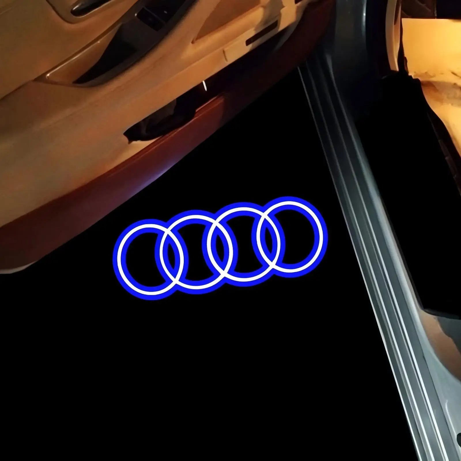 Luz de Boas-Vindas LED para Porta de Carro HD Projetor para Audi A3 A4 B8 8P 8V A6 C7 A5 Q5 B7 B6 B9 SLINE QUTTRO RS SQ5 Q3 Q7 S3 S4 S5 Q5