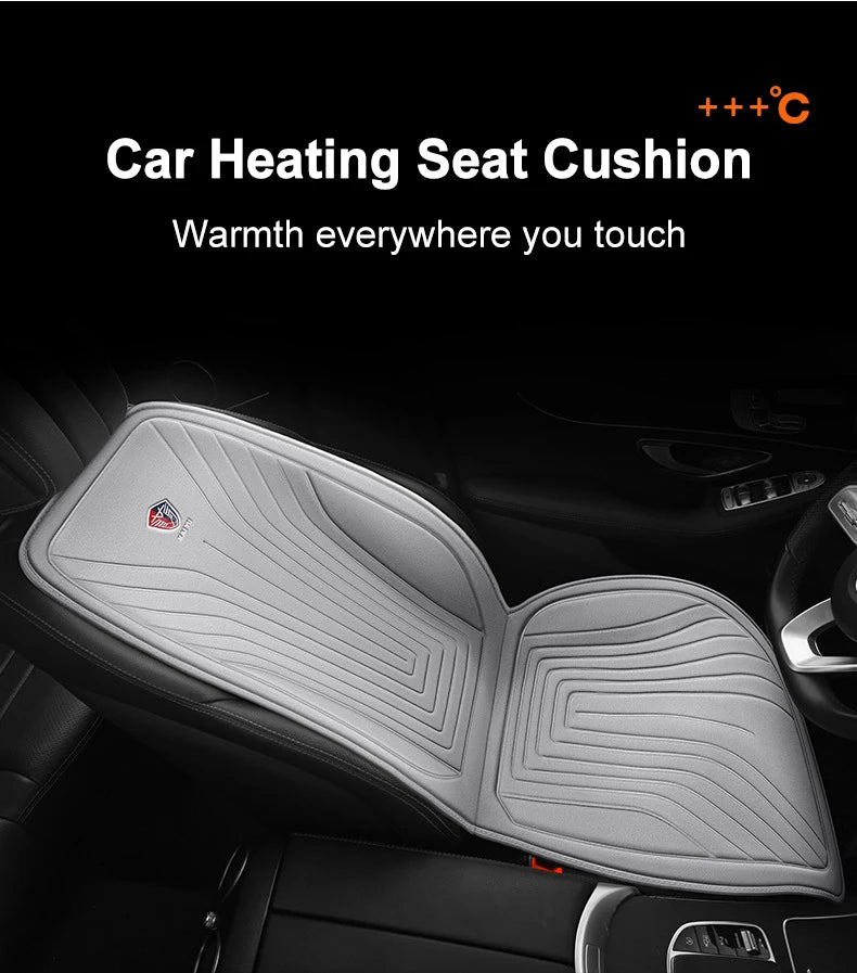 EAFC 1PCS Car Heating Pad Heated Seat 12V DC Soft Winter Warmer Seat Winter seat Protector Auto Seat Cushion Pad Winter Mat