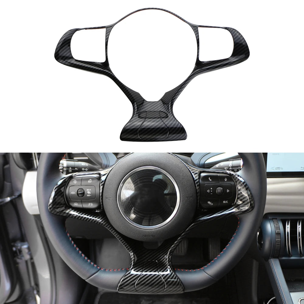BYD Atto 3 Yuan Plus Carbon Fiber Steering Wheel Trim