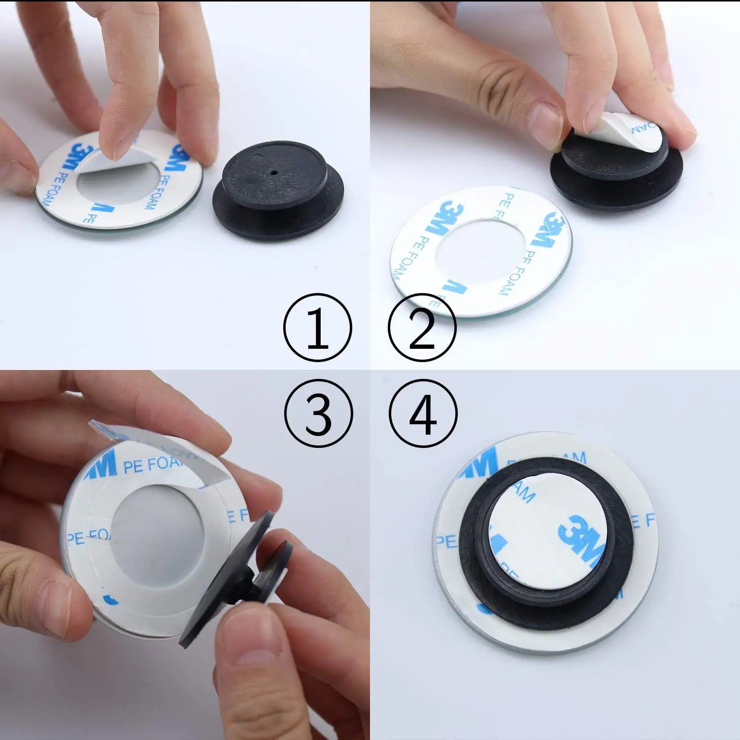2Pcs Car Blind Spot Mirror, 360 Degree Adjustable HD Glass Convex Mirror, Angle Rear View Mirror for Car SUV Reverse Parking