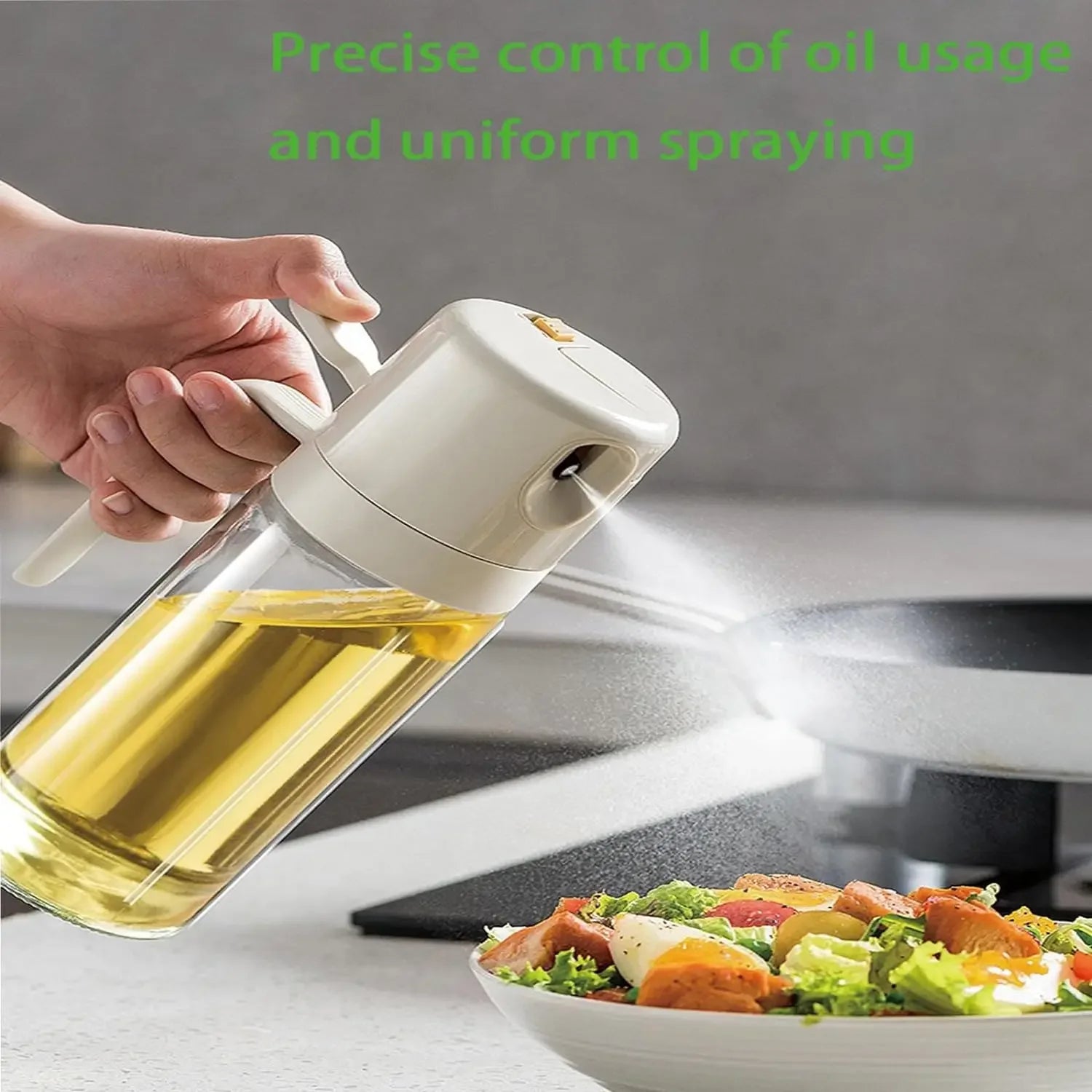 Professional 2-in-1 Atomised Oil Spray and Pour Bottle