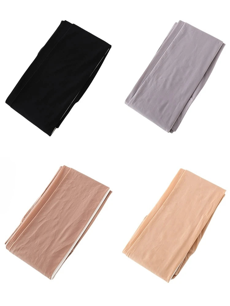 Shiny High Waist Control Top Footless Pantyhose Stockings