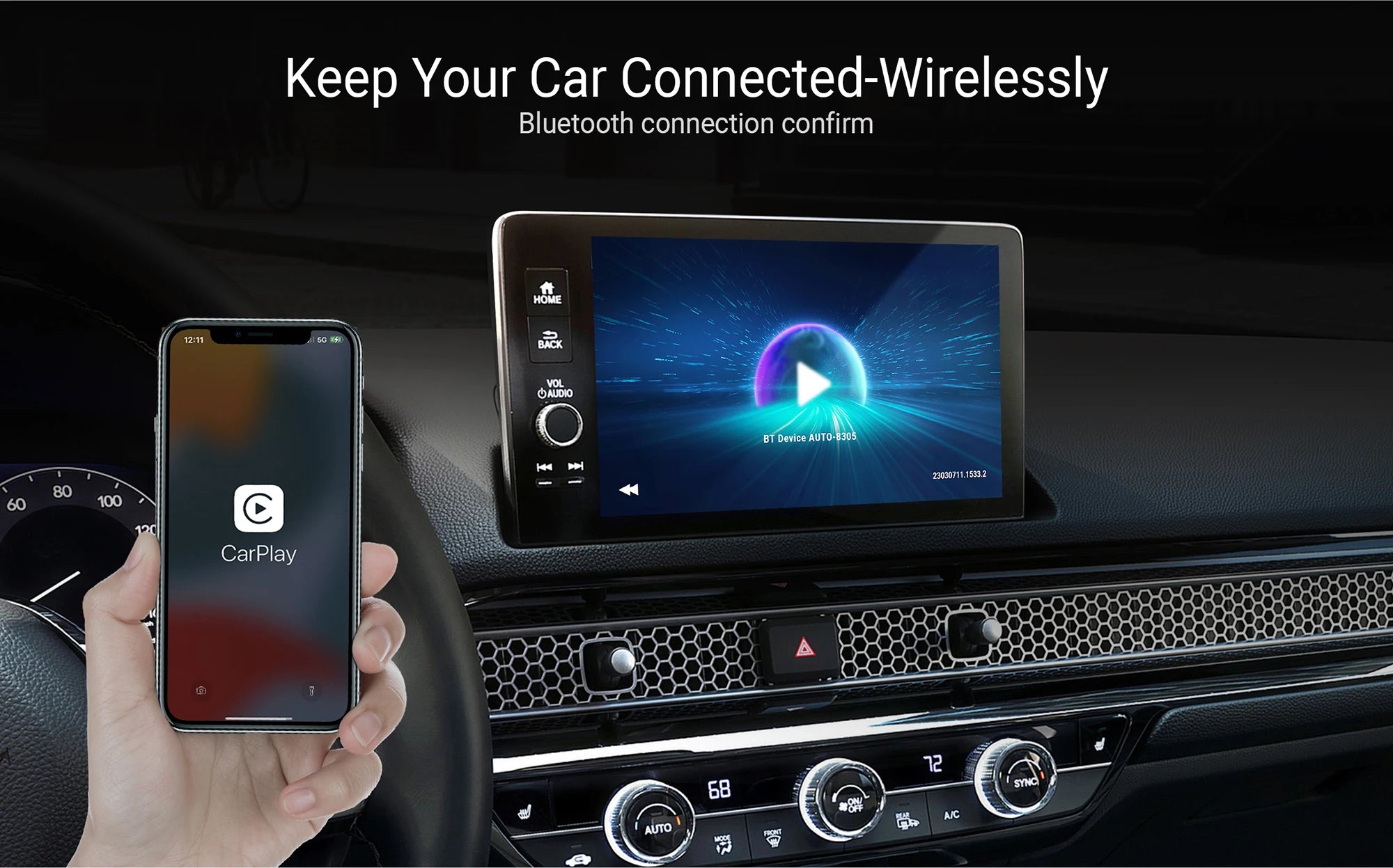 OTTOCAST Wireless CarPlay Adapter U2Air PRO Smart Box Car Accessories for Wired CarPlay Car Support for iPhone 16 15 14 13